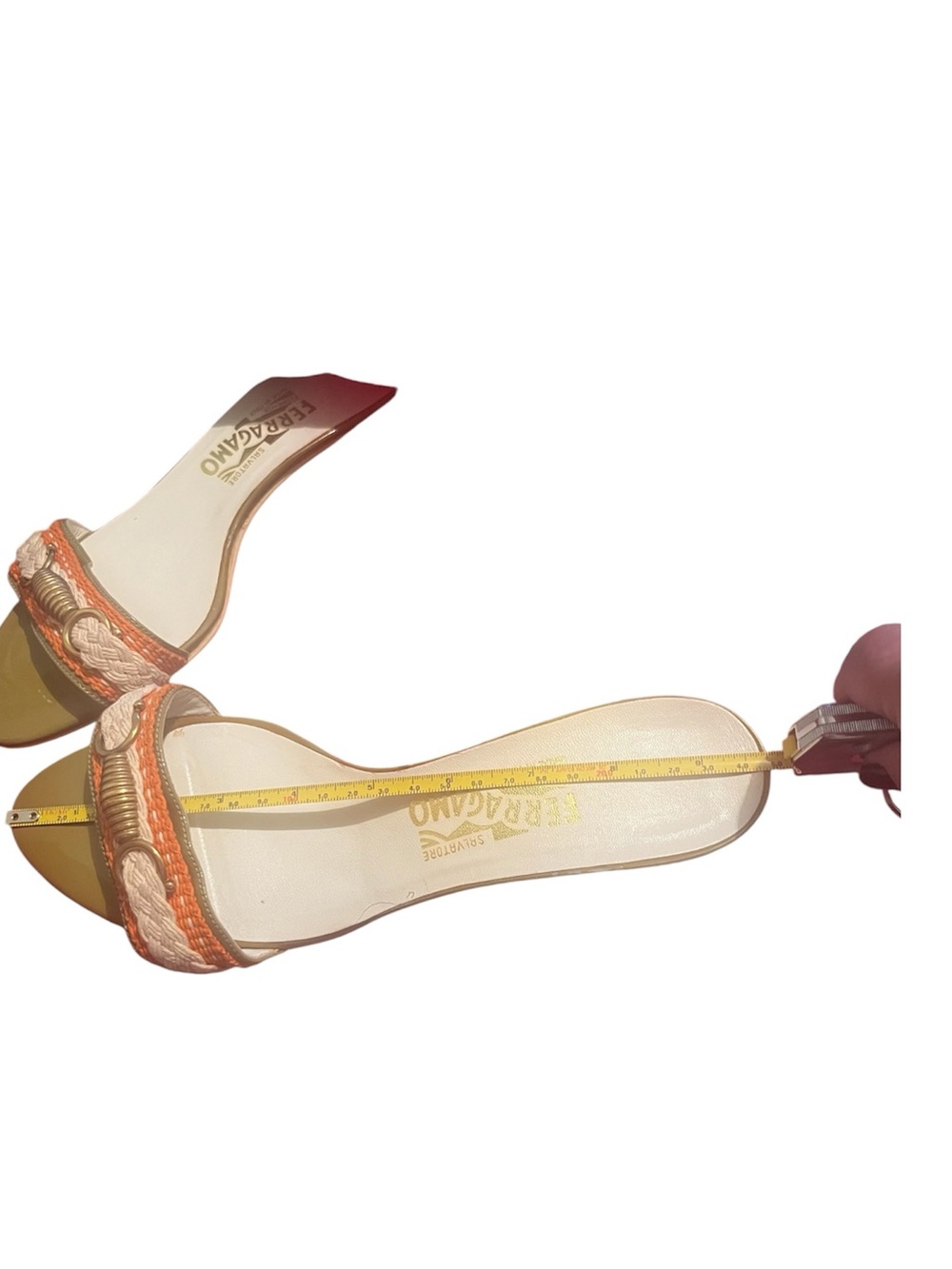 FINAL SALE - Authentic Vintage Ferragamo slip on sandals - Picture 8 of 9